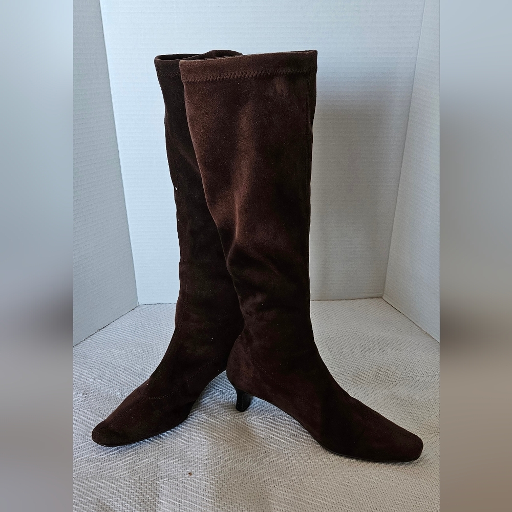 Boden Elegant Brown Suede Womens' Boots, Size 39